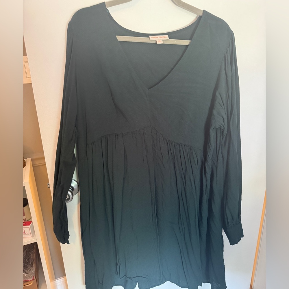 Women's Green Long Sleeve Dress